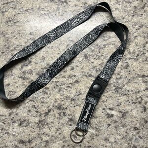 Disney Parks Black and White Lanyard